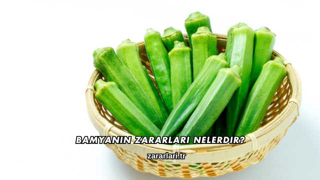 Bamyanın Zararları Nelerdir?