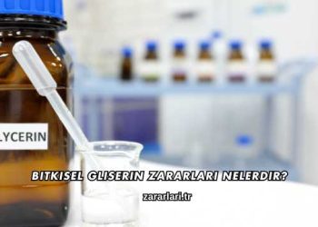 Bitkisel Gliserin Zararları Nelerdir?