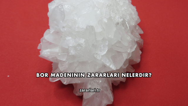 Bor Madeninin Zararları Nelerdir?