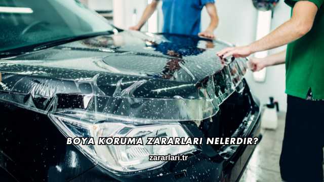Boya Koruma Zararları Nelerdir?