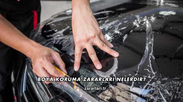 Boya Koruma Zararları Nelerdir?