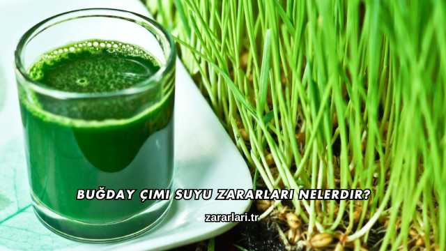 Buğday Çimi Suyu Zararları Nelerdir?