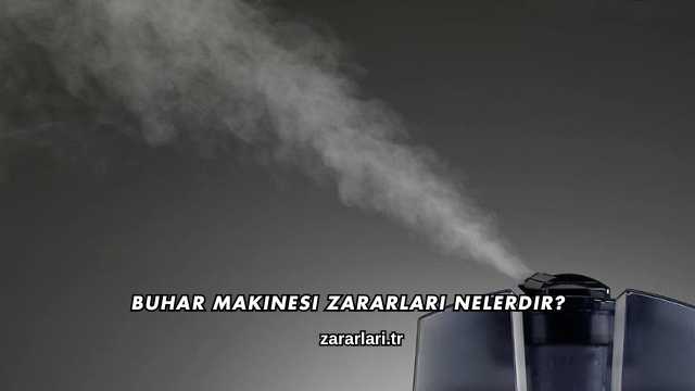 Buhar Makinesi Zararları Nelerdir?