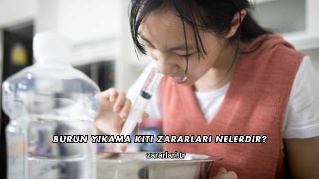 Burun Yıkama Kiti Zararları Nelerdir?