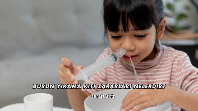 Burun Yıkama Kiti Zararları Nelerdir?
