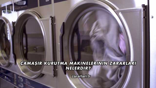 Çamaşır Kurutma Makinelerinin Zararları Nelerdir?