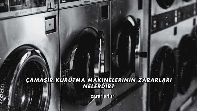Çamaşır Kurutma Makinelerinin Zararları Nelerdir?