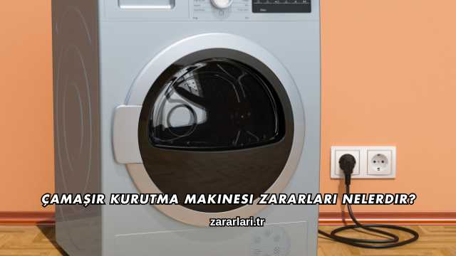 Çamaşır Kurutma Makinesi Zararları Nelerdir?
