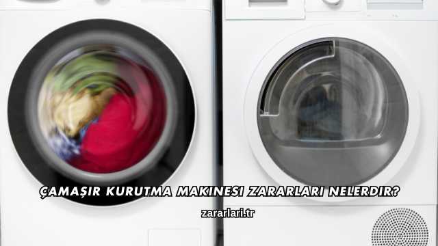 Çamaşır Kurutma Makinesi Zararları Nelerdir?