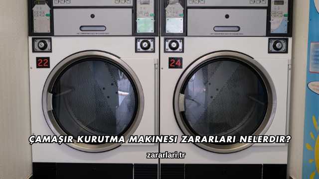 Çamaşır Kurutma Makinesi Zararları Nelerdir?