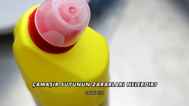 Çamaşır Suyunun Zararları Nelerdir?