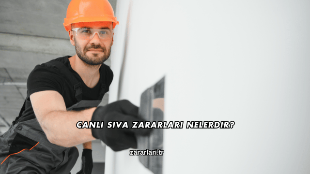 Canlı Sıva Zararları Nelerdir?