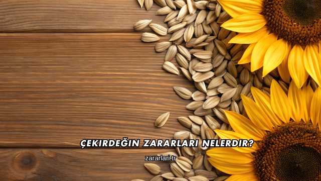 Çekirdeğin Zararları Nelerdir?