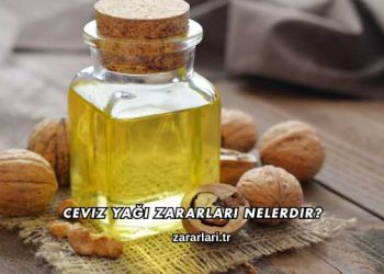Ceviz Yağı Zararları Nelerdir?