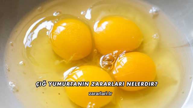 Çiğ Yumurtanın Zararları Nelerdir?