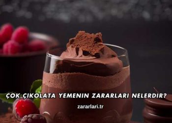 Çok Çikolata Yemenin Zararları Nelerdir?