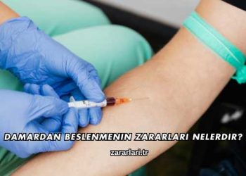 Damardan Beslenmenin Zararları Nelerdir?