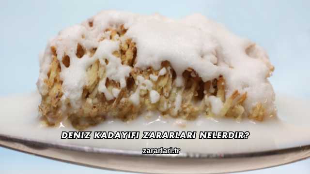 Deniz Kadayıfı Zararları Nelerdir?