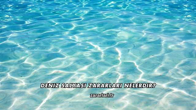 Deniz Salyası Zararları Nelerdir?