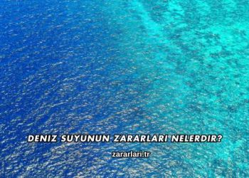 Deniz Suyunun Zararları Nelerdir?