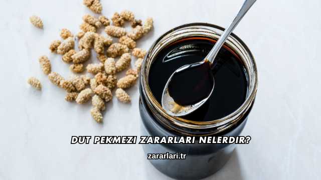 Dut Pekmezi Zararları Nelerdir?