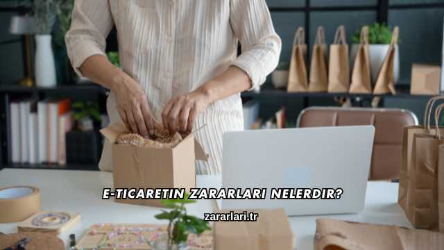 E-Ticaretin Zararları Nelerdir?