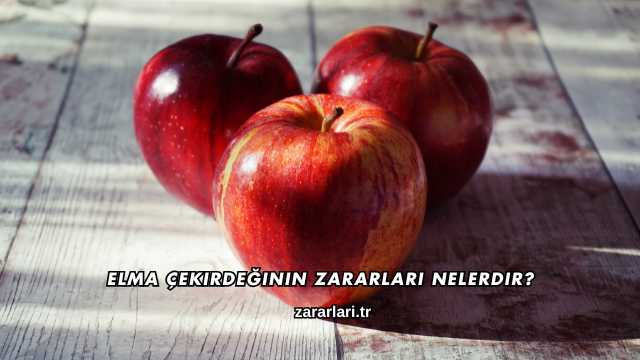 Elma Çekirdeğinin Zararları Nelerdir?
