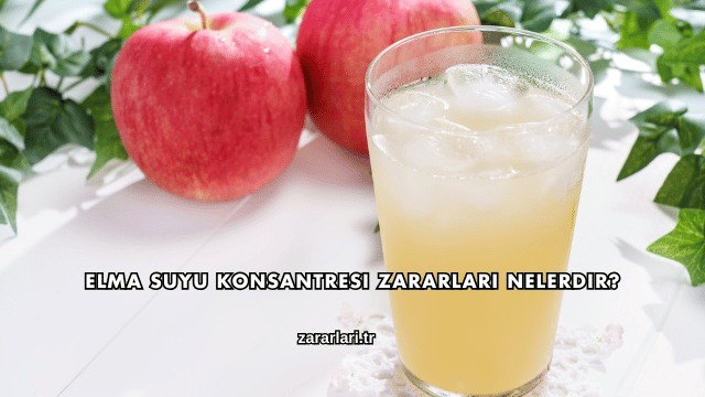Elma Suyu Konsantresi Zararları Nelerdir?