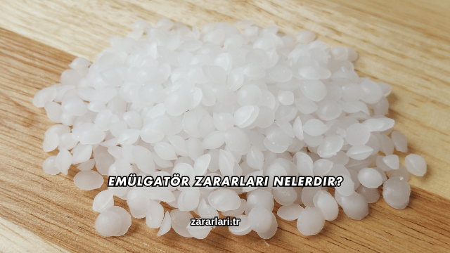 Emülgatör Zararları Nelerdir?