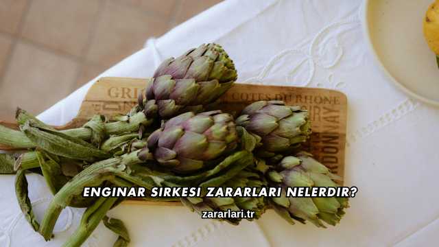 Enginar Sirkesi Zararları Nelerdir?