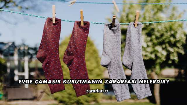 Evde Çamaşır Kurutmanın Zararları Nelerdir?