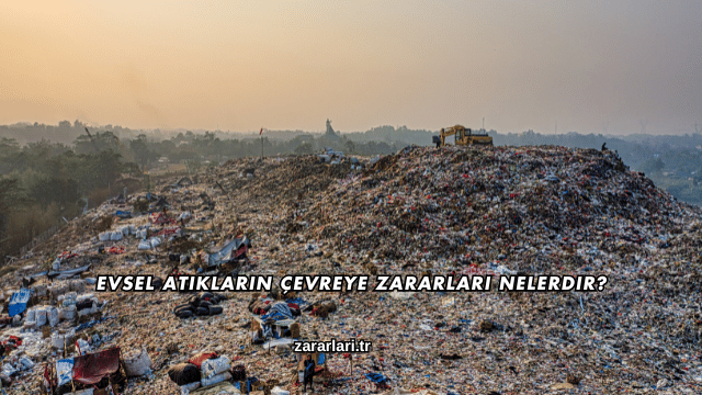 Evsel Atıkların Çevreye Zararları Nelerdir?