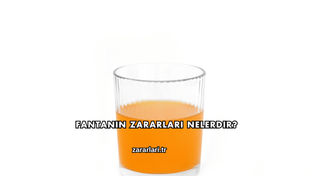 Fantanın Zararları Nelerdir?