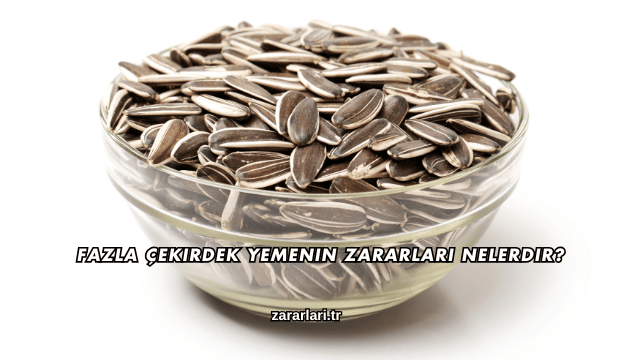 Fazla Çekirdek Yemenin Zararları Nelerdir?