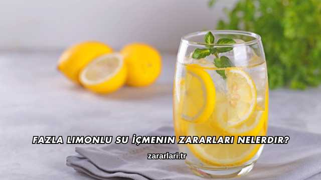 Fazla Limonlu Su İçmenin Zararları Nelerdir?