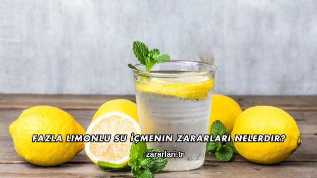 Fazla Limonlu Su İçmenin Zararları Nelerdir?