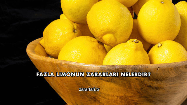 Fazla Limonun Zararları Nelerdir?