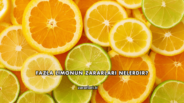 Fazla Limonun Zararları Nelerdir?
