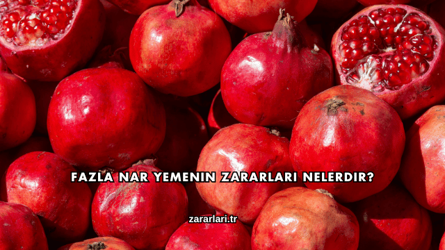 Fazla Nar Yemenin Zararları Nelerdir?