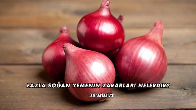 Fazla Soğan Yemenin Zararları Nelerdir?