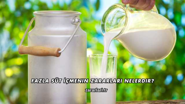 Fazla Süt İçmenin Zararları Nelerdir?