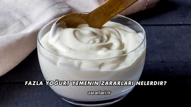 Fazla Yoğurt Yemenin Zararları Nelerdir?