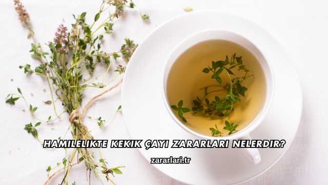 Hamilelikte Kekik Çayı Zararları Nelerdir?