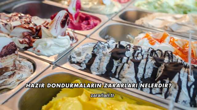 Hazır Dondurmaların Zararları Nelerdir?
