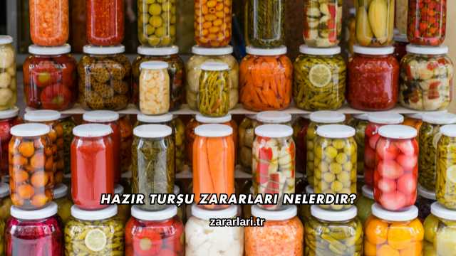 Hazır Turşu Zararları Nelerdir?