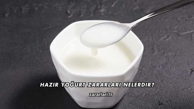 Hazır Yoğurt Zararları Nelerdir?