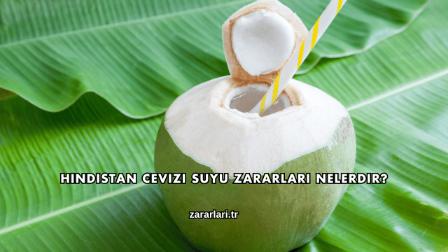 Hindistan Cevizi Suyu Zararları Nelerdir?