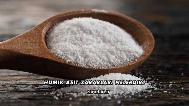 Humik Asit Zararları Nelerdir?