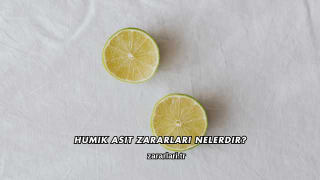 Humik Asit Zararları Nelerdir?