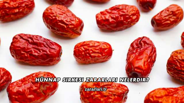 Hünnap Sirkesi Zararları Nelerdir?